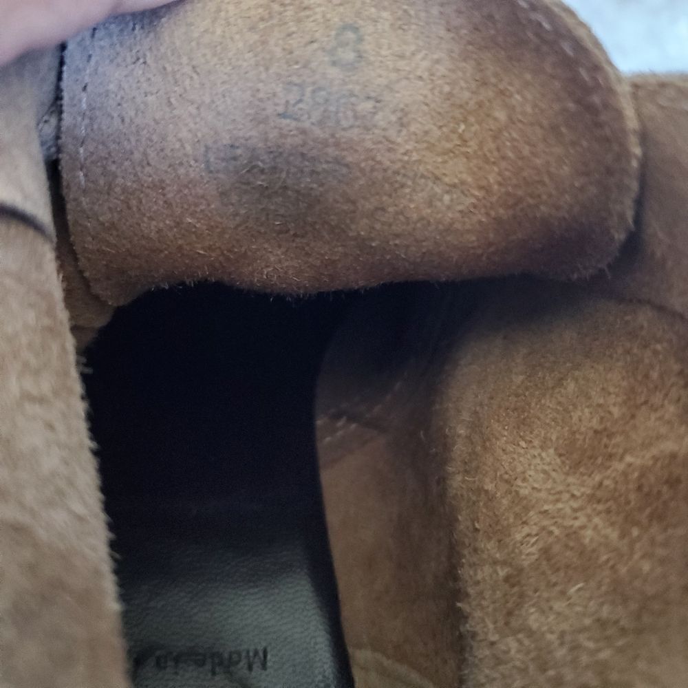 J. Crew Women's Suede Bootie Size 8 Color Tan Wedges - Picture 10 of 10